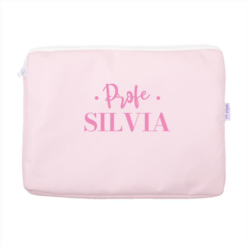 Portafolios Shopper polipiel Beige Profe/Seño + Nombre personalizado - Imagen 4