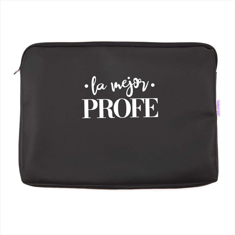 Portafolios Shopper polipiel Beige Profe/Seño + Nombre personalizado - Imagen 5