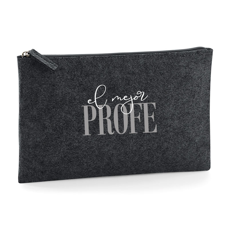 Bolso de Mano Shopper fieltro Antracita El/La mejor + profesión - Imagen 2