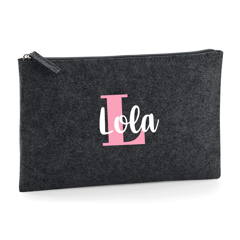 Bolso de Mano Shopper fieltro Antracita El/La mejor + profesión - Imagen 3