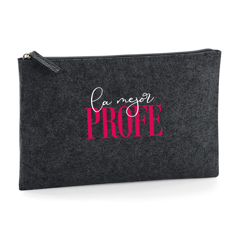 Bolso de Mano Shopper fieltro Antracita El/La mejor + profesión - Imagen 4