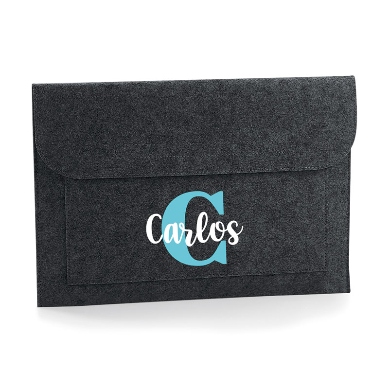 Funda Portátil Shopper fieltro Gris El/La mejor + profesión - Imagen 2