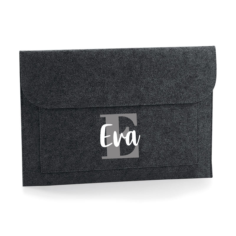 Funda Portátil Shopper fieltro Gris El/La mejor + profesión - Imagen 3