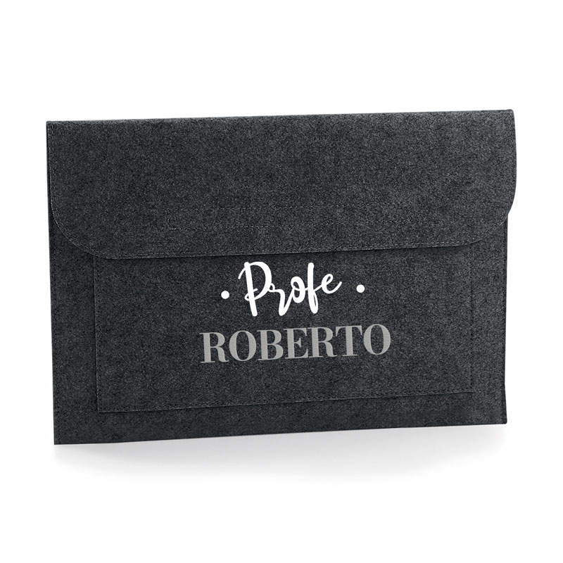 Funda Portátil Shopper fieltro Gris El/La mejor + profesión