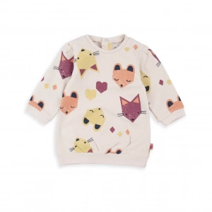 Vestido bebé niña sudadera manga larga Zorrito Babybol