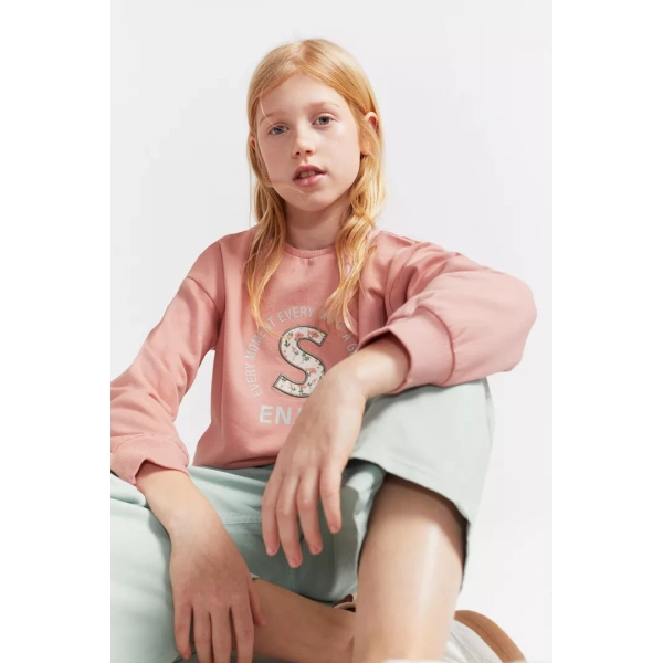 Sudadera niña maquillaje con S flores Street Monkey - Imagen 6