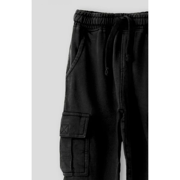 Pantalón niño cargo negro Street Monkey - Imagen 3