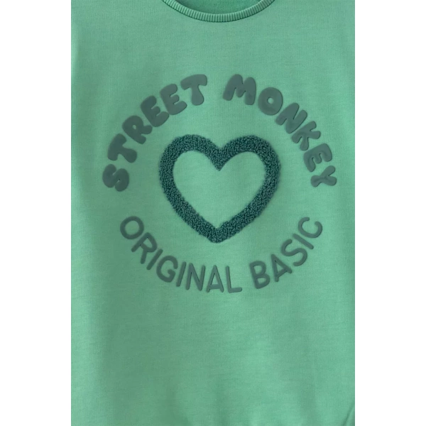 Sudadera niña verde agua Street Monkey - Imagen 5