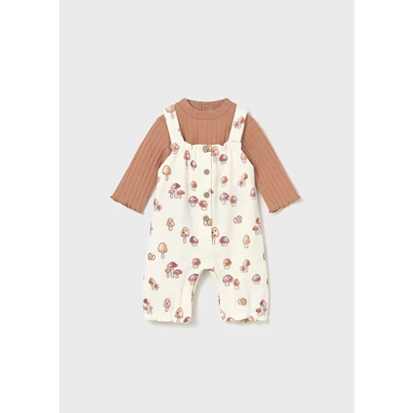 Conjunto peto y camiseta bebé niña Setas Mayoral - Imagen 2