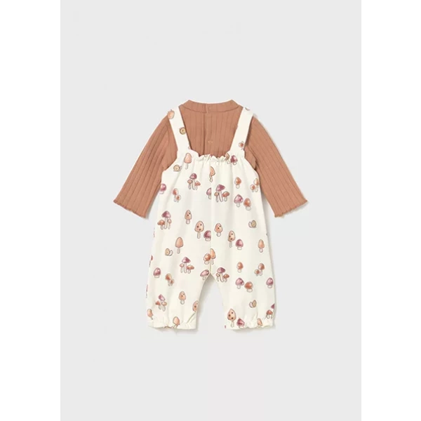 Conjunto peto y camiseta bebé niña Setas Mayoral - Imagen 3