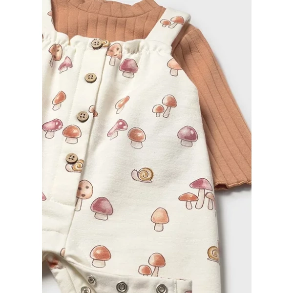 Conjunto peto y camiseta bebé niña Setas Mayoral - Imagen 4