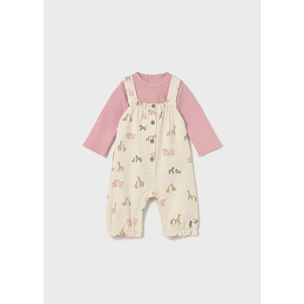 Conjunto peto y camiseta bebé niña Safary Mayoral - Imagen 2