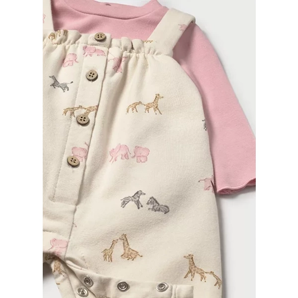 Conjunto peto y camiseta bebé niña Safary Mayoral - Imagen 4