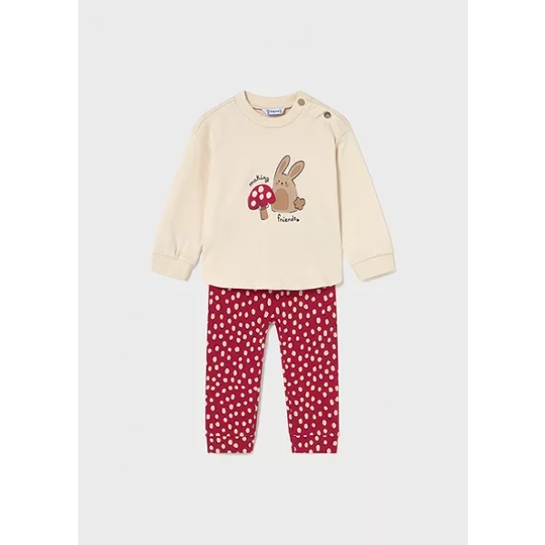 Conjunto legging y sudadera bebé niña Mayoral