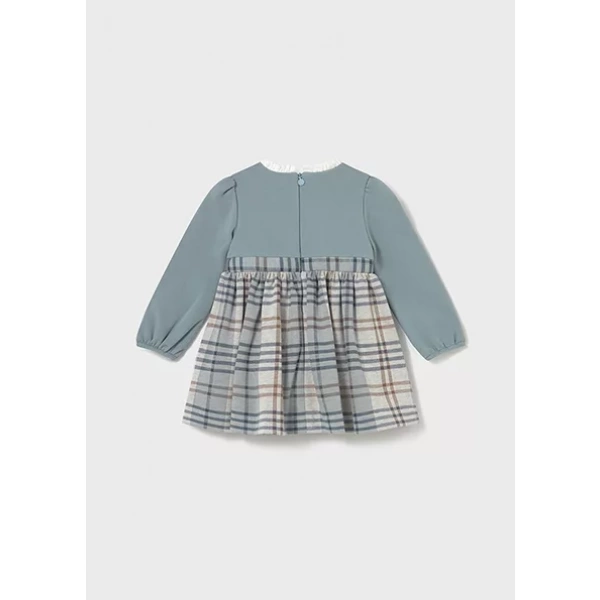 Vestido bebé niña cuadros combinado Mayoral - Imagen 2