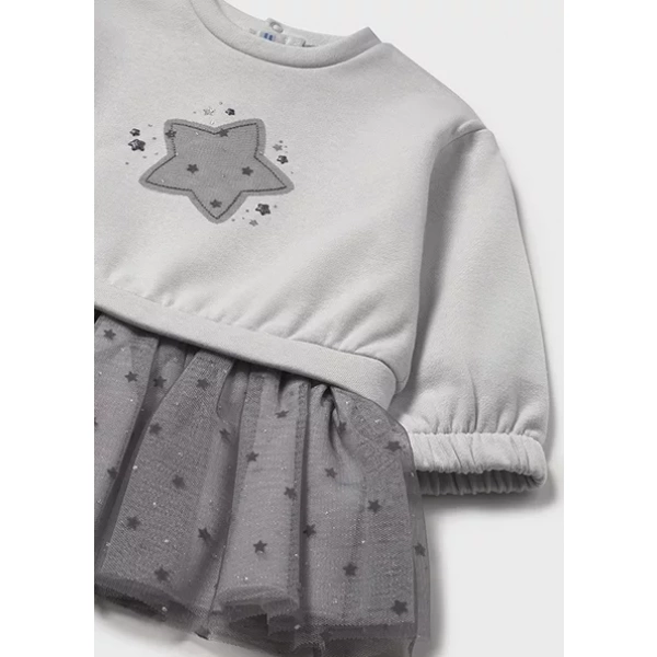 Vestido bebé niña combinado tul estrella Mayoral - Imagen 5