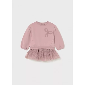 Conjunto bebé niña falda tul y jersey Mayoral