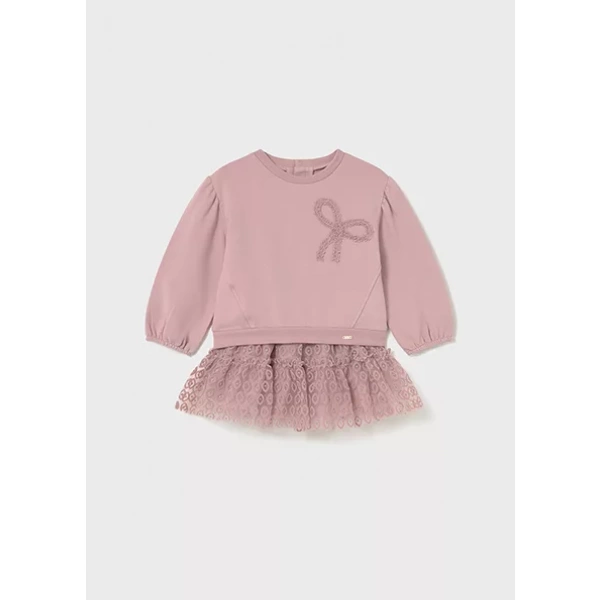 Conjunto bebé niña falda tul y jersey Mayoral