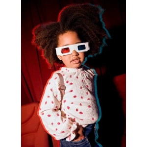 Camiseta blusa niña punto bambula fresas Mayoral