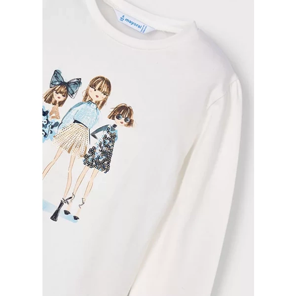 Camiseta niña muñecas Brilli Mayoral - Imagen 3