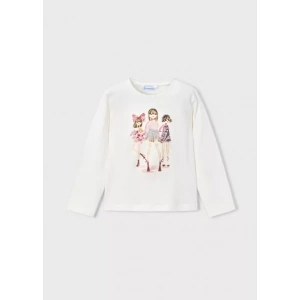 Camiseta niña Muñecas rosa brilli Mayoral