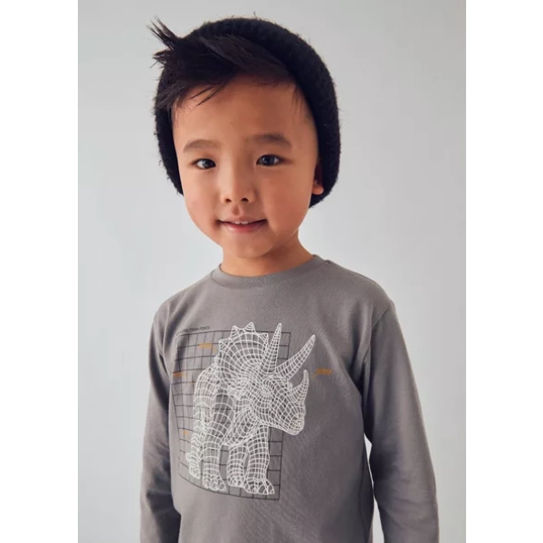 Camiseta niño Dino Brilla Oscuridad Mayoral - Imagen 2