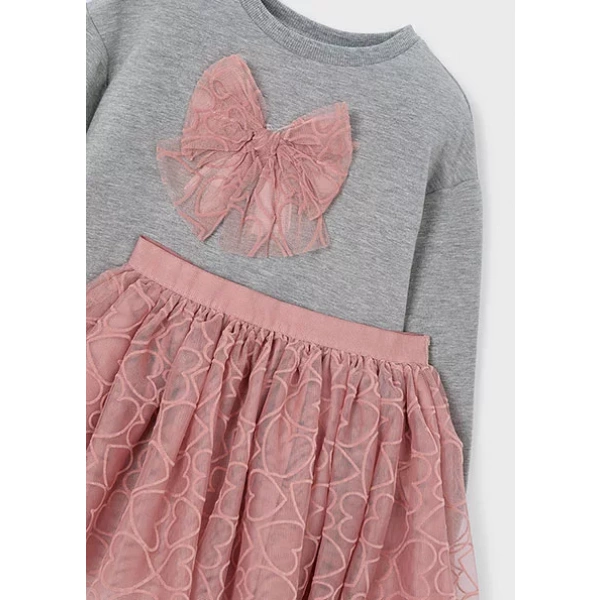 Conjunto niña falda tul y sudadera Mayoral - Imagen 3