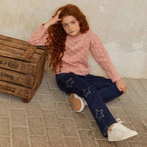 Sudadera niña textura Newness