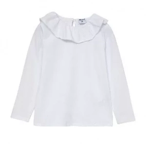 Camiseta niña volante cuello Newness