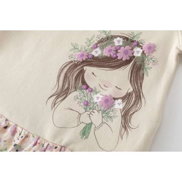 Vestido bebé niña estampado flores Newness - Imagen 5