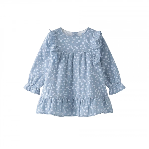 Vestido bebé niña flores Newness - Imagen 3