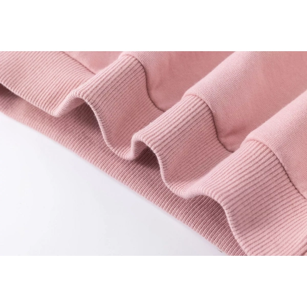 Sudadera niña rosa con cuello Newness - Imagen 6