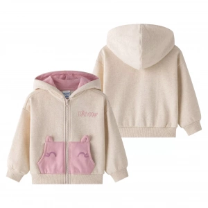 Sudadera niña con capucha afelpada Newness