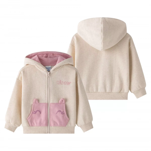 Sudadera niña con capucha afelpada Newness
