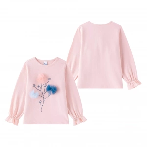 Camiseta niña flores tul Newness