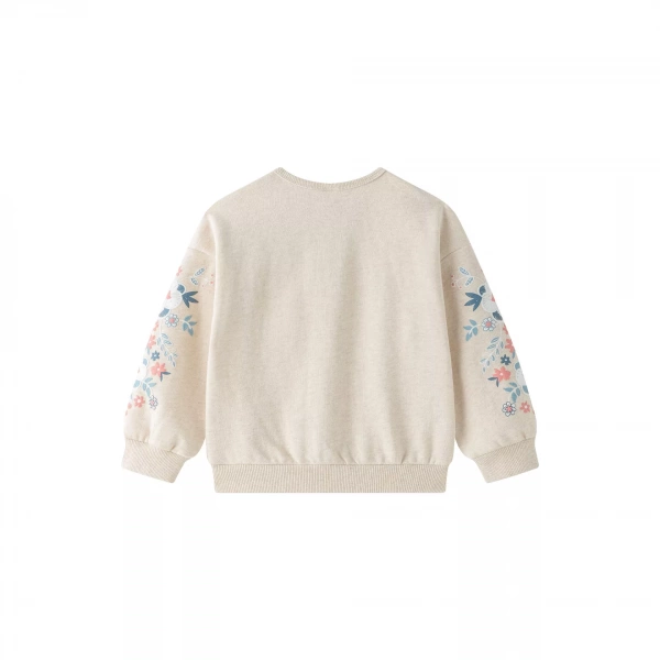 Sudadera niña estampado flores Newness - Imagen 5