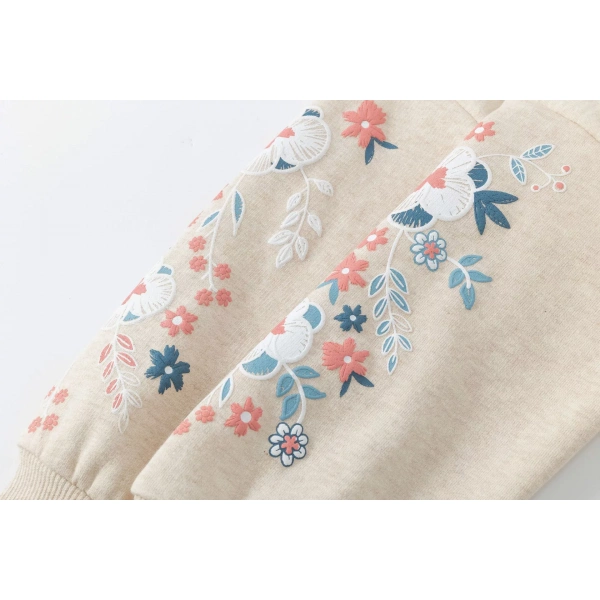Sudadera niña estampado flores Newness - Imagen 6