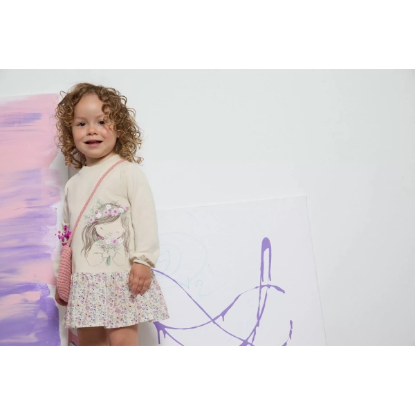 Vestido bebé niña estampado flores Newness - Imagen 9