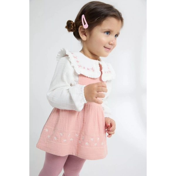 Pichy bebé niña bambula rosa Nnewness - Imagen 9
