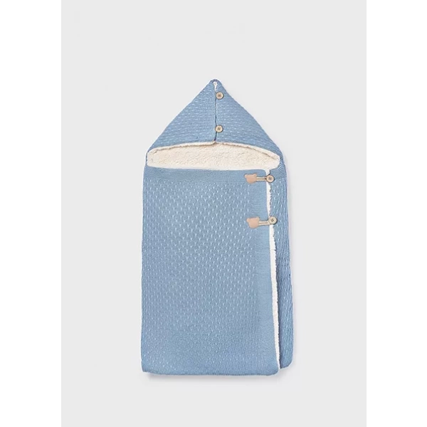 Saco dormir capazo tricot azul Mayoral