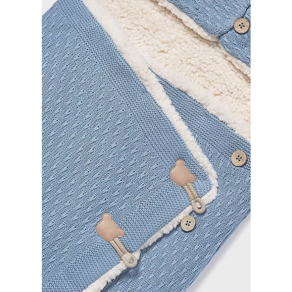 Saco dormir capazo tricot azul Mayoral - Imagen 3