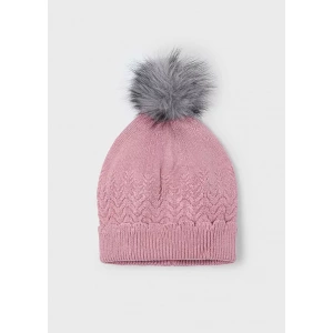 Gorro pompón rosa Mayoral