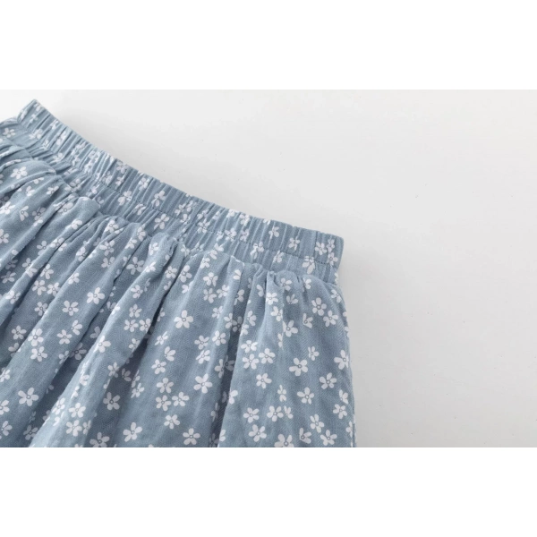 Falda niña flores azul Newness - Imagen 3