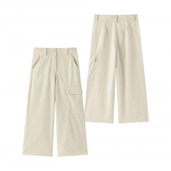 Pantalón niña pana beig Newness