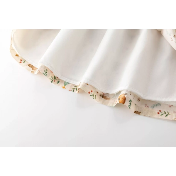 Vestido niña estampado navideño Newness - Imagen 8